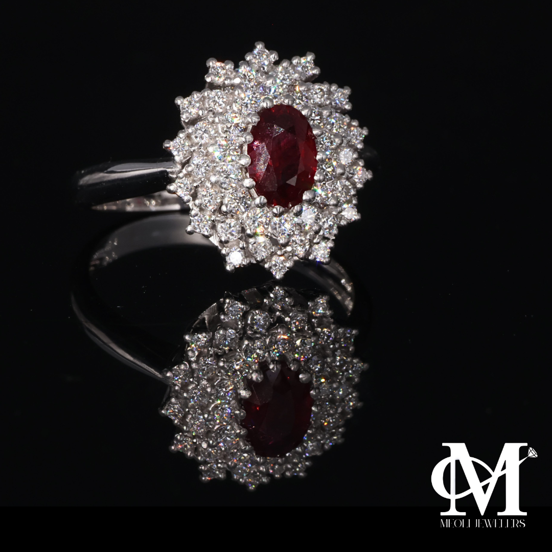 Anello Diamante Rosso